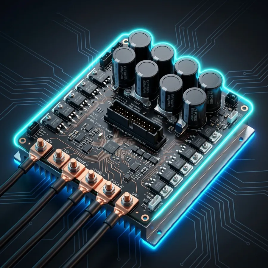 Lucas TVS 48V PMSM traction motor controller board